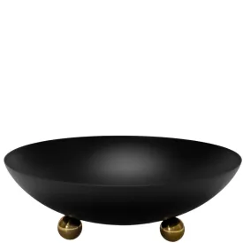 Footed Bowl Black and Gold