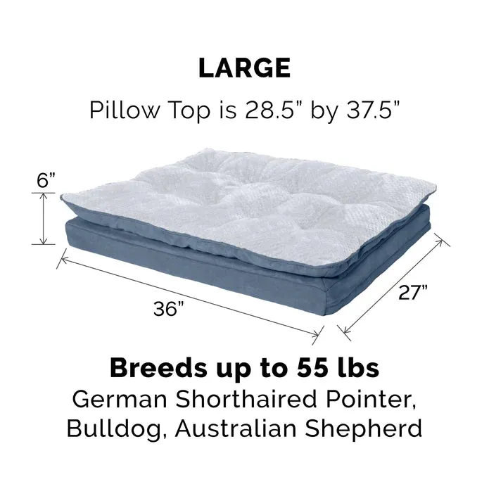 FURHAVEN MINKY PIL BED GRAY
