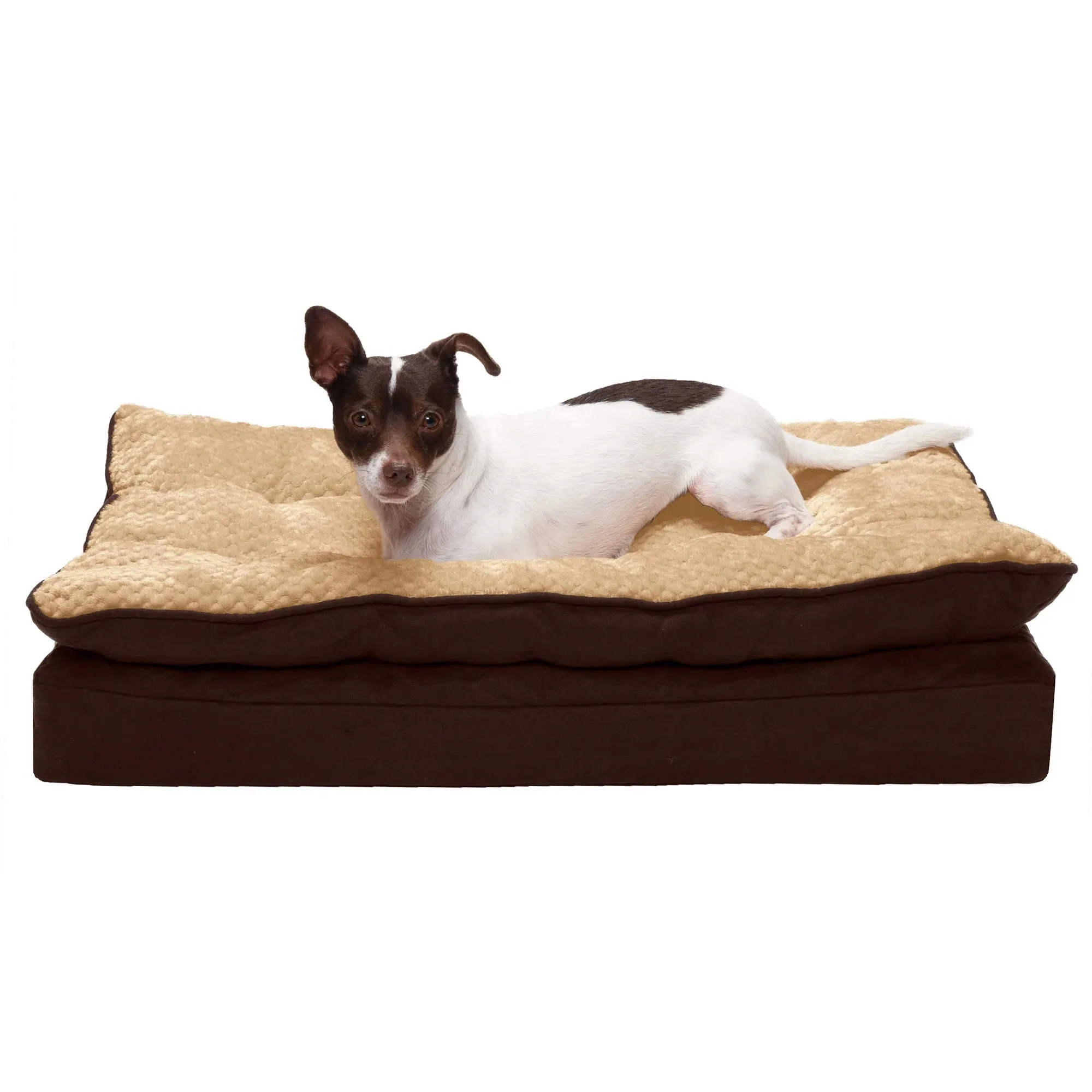 FURHAVEN MINKY PIL BED GRAY