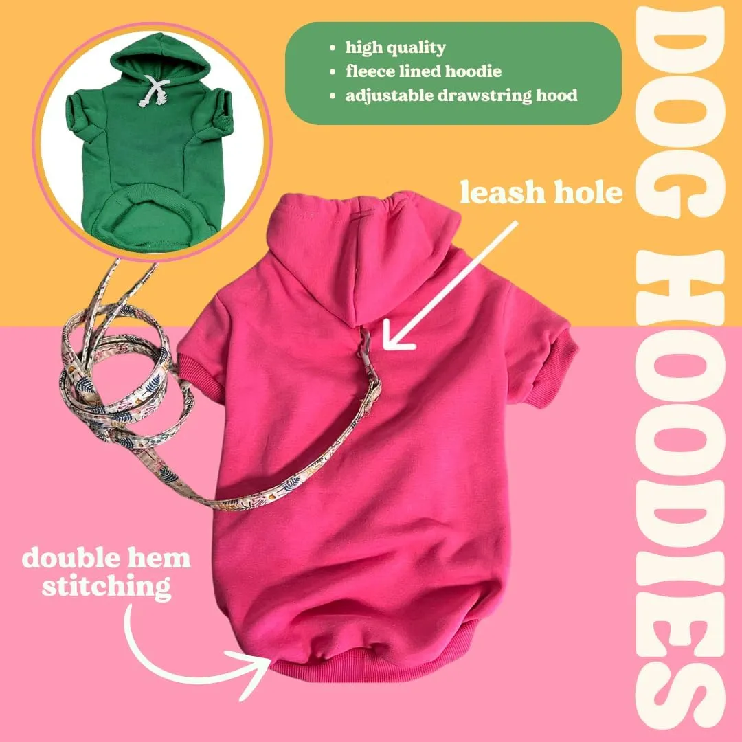 Happy Easter Dog Hoodie | Fleece Lined |Leash Hole| Easter Bunny | Egg Hunt| Funny Outfit Prop Photoshoot|Cream, Medium (74)