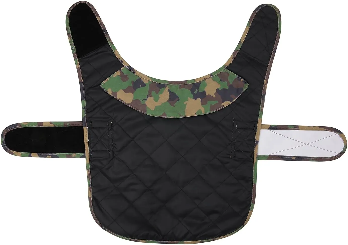 HDE Canvas Dog Vest Waterproof Jacket Cold Weather Coats for S-XL Dogs Duck Camo - M