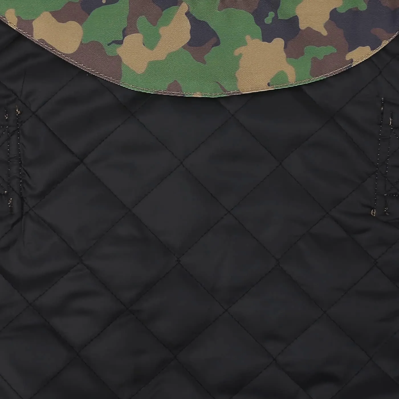 HDE Canvas Dog Vest Waterproof Jacket Cold Weather Coats for S-XL Dogs Duck Camo - M