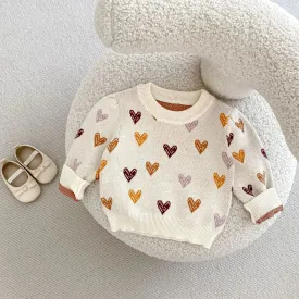 Heart Knitted Sweater