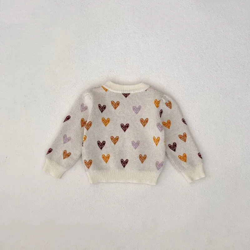 Heart Knitted Sweater