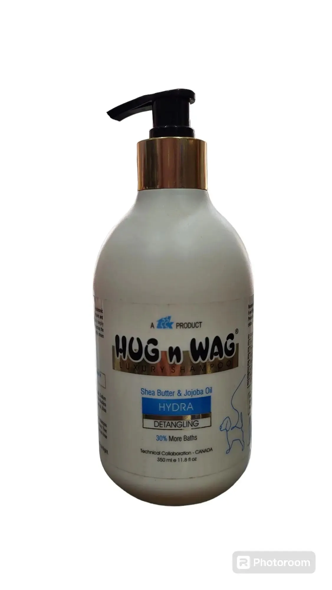 Hug n Wag luxury dog shampoo hydra detangling 350ml