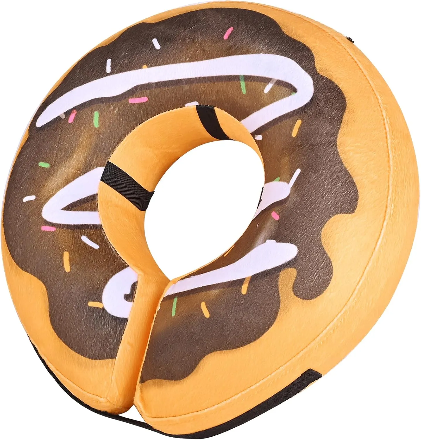 Inflatable Dog Cone, Soft Adjustable Blow up Donut Collar for After Surgery, Small Medium Large Dogs and Cats