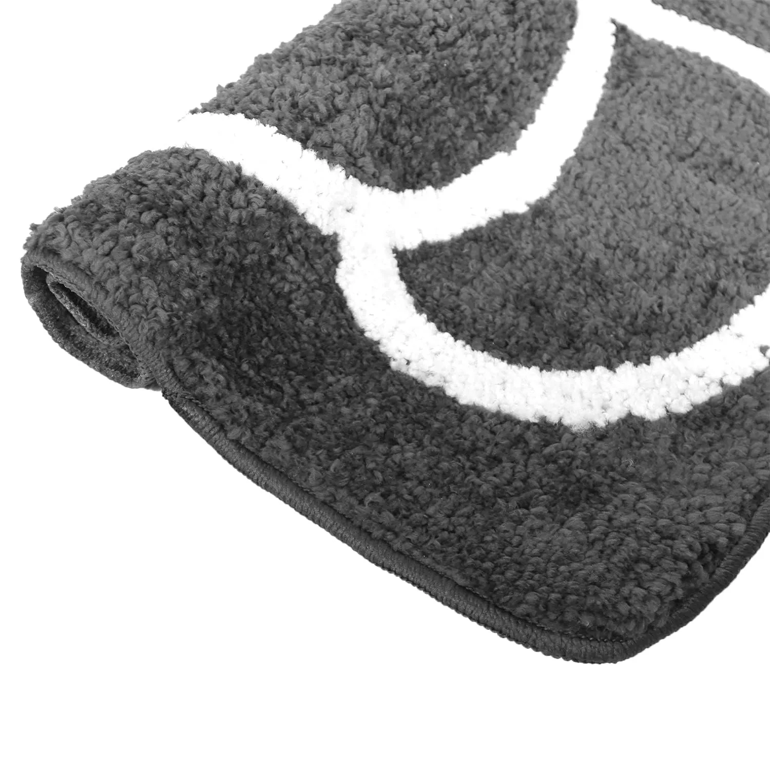 Kuber Industries Super Soft Door mat|Microfiber Anti-Slip Water Absorbant Fluffy Floor Mat|Entrance Mat for Kitchen,Bedside,Door,Living Room,60x40 cm,Set of 2|Blue and Grey (Pack of 4)