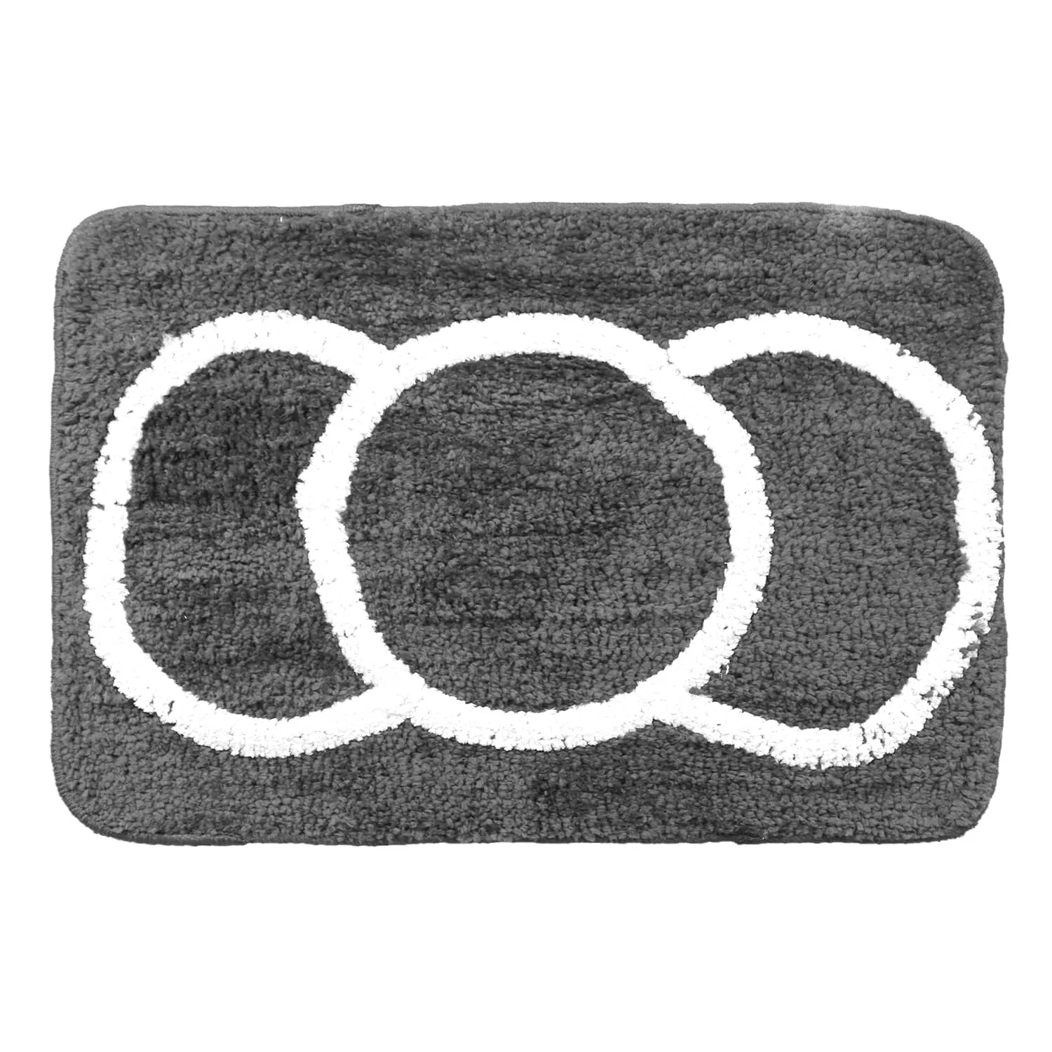 Kuber Industries Super Soft Door mat|Microfiber Anti-Slip Water Absorbant Fluffy Floor Mat|Entrance Mat for Kitchen,Bedside,Door,Living Room,60x40 cm,Set of 2|Blue and Grey (Pack of 4)