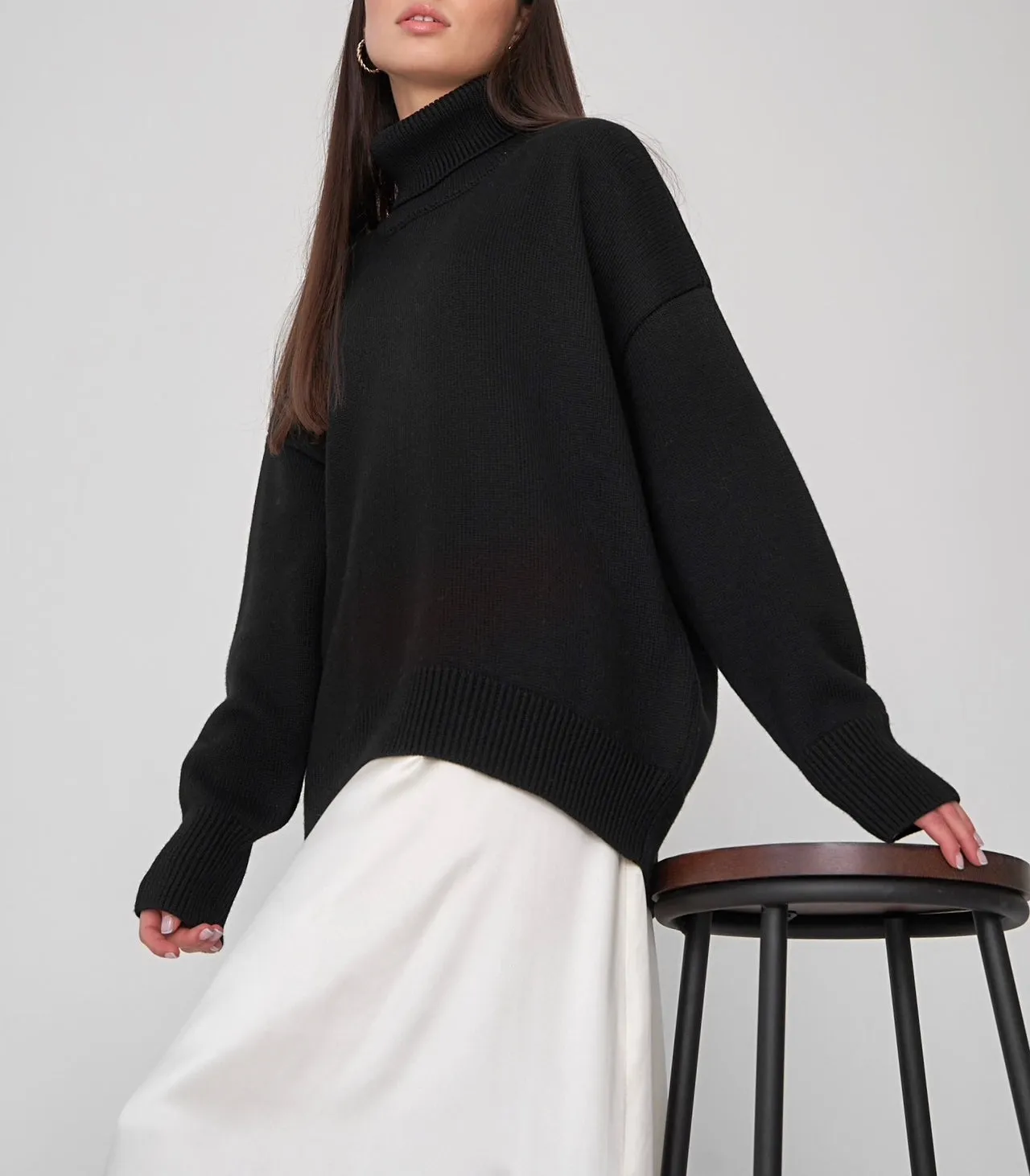 Laurie Oversized Casual Loose Knitted Women Jumper