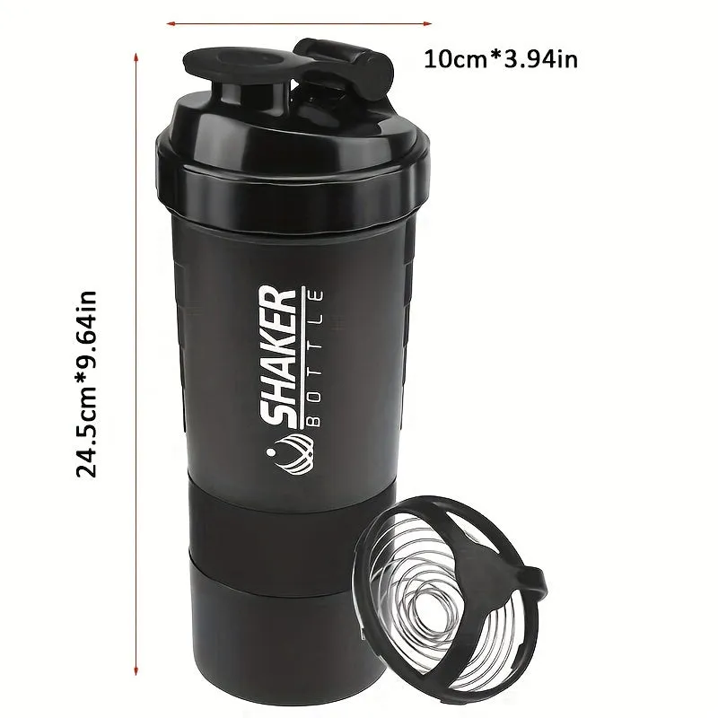 Leakproof 500ml Portable Protein Shaker Bottle for Sports