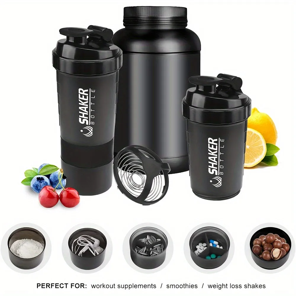 Leakproof 500ml Portable Protein Shaker Bottle for Sports