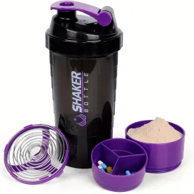 Leakproof 500ml Portable Protein Shaker Bottle for Sports