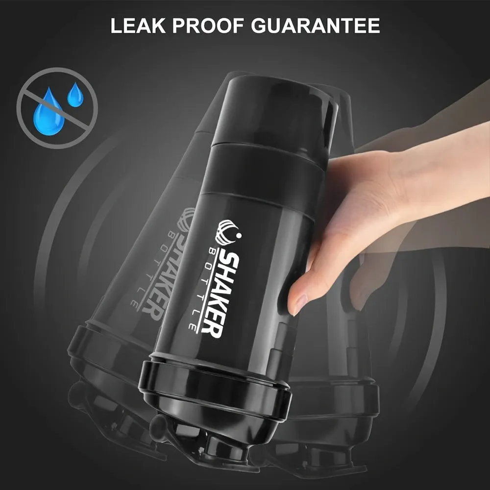 Leakproof 500ml Portable Protein Shaker Bottle for Sports