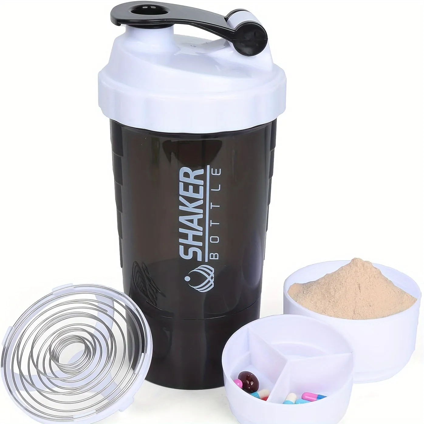 Leakproof 500ml Portable Protein Shaker Bottle for Sports