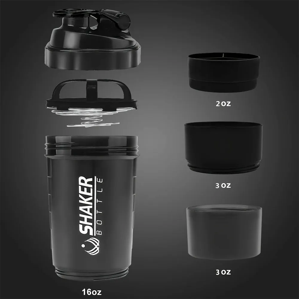 Leakproof 500ml Portable Protein Shaker Bottle for Sports