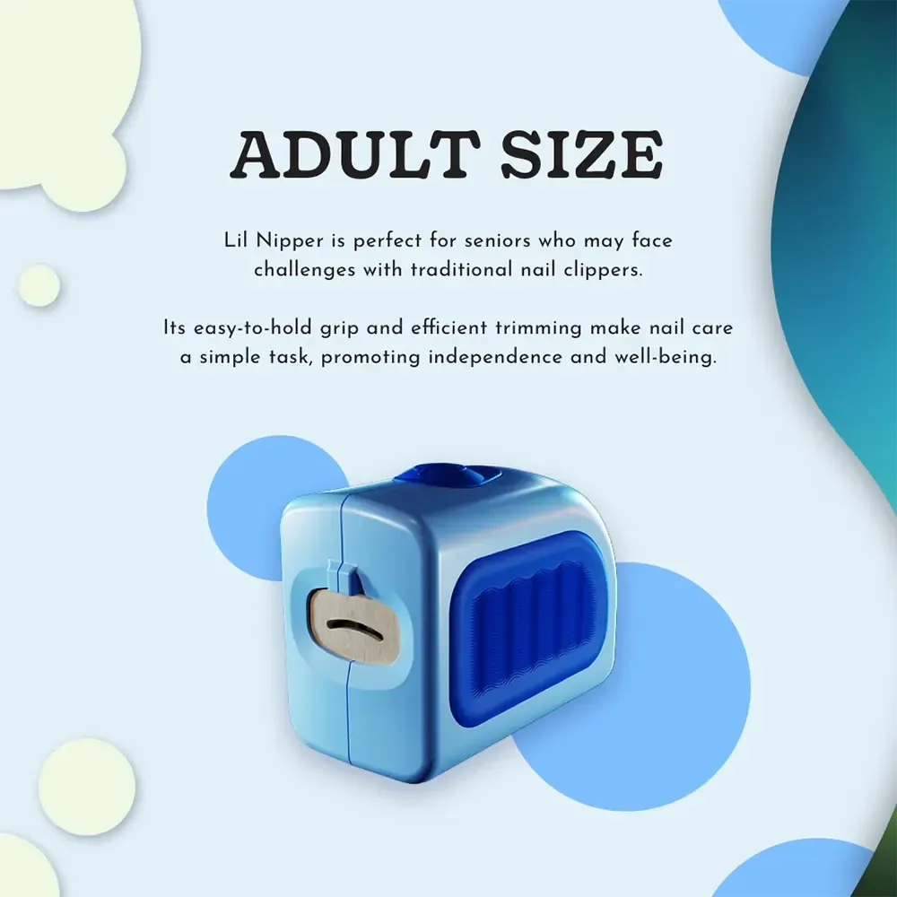 Lil Nipper Electric Nail Clipper - ADULT Size | Safe Nail Care for Arthritis & Limited Mobility
