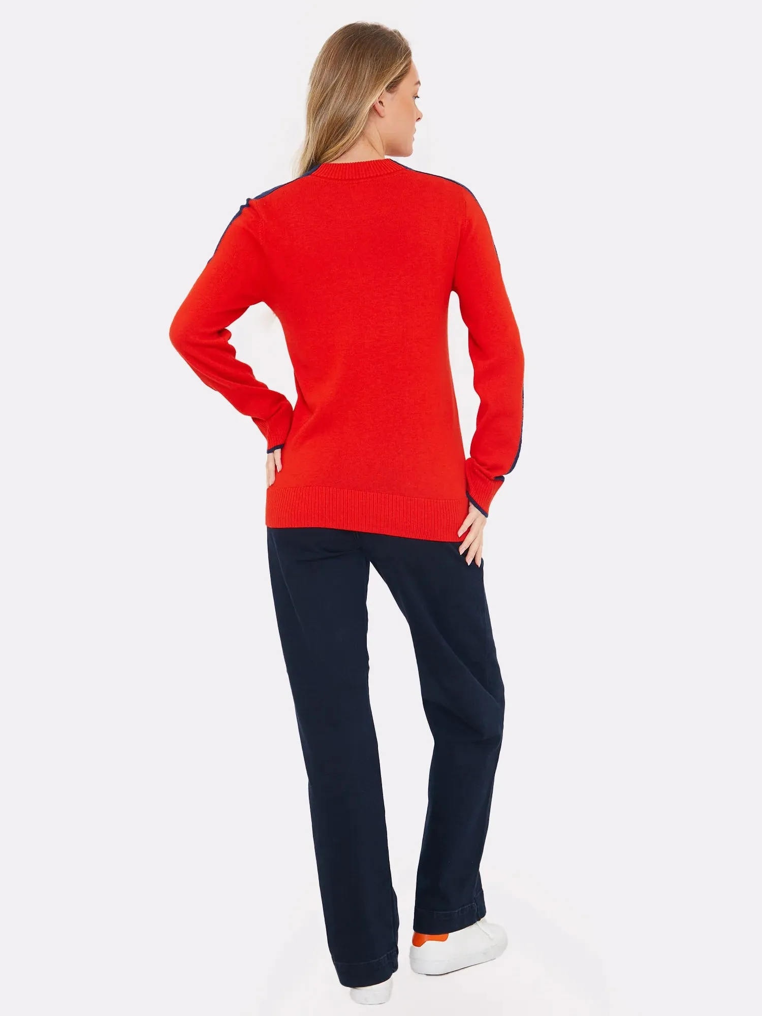 Love Knitted Sweater by Brodie in Pomodori Red