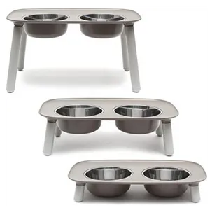Messy Mutts Elevated Double Feeder Dog Bowls