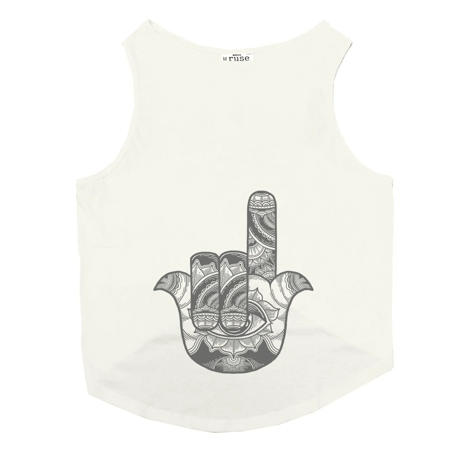 Metal Hamsa Dog Tee