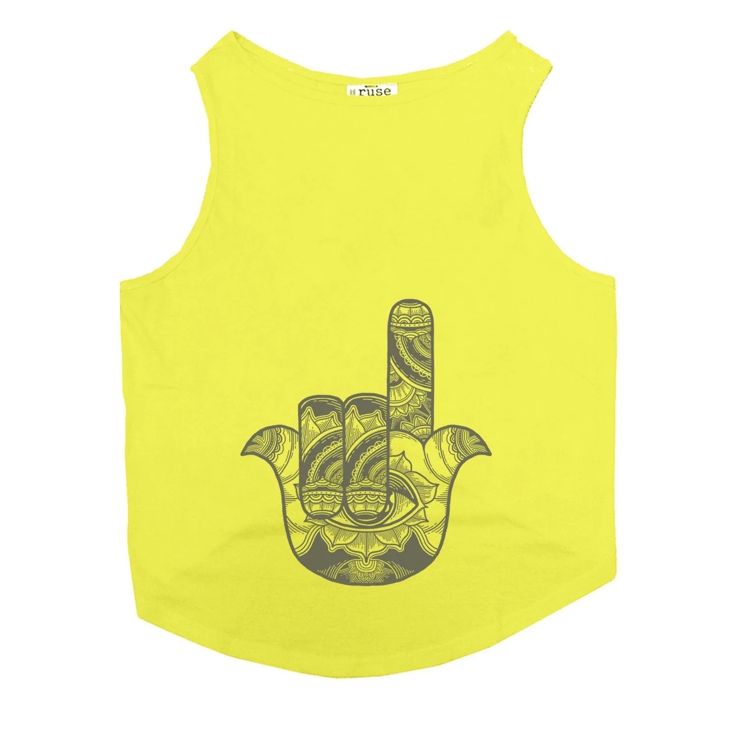 Metal Hamsa Dog Tee