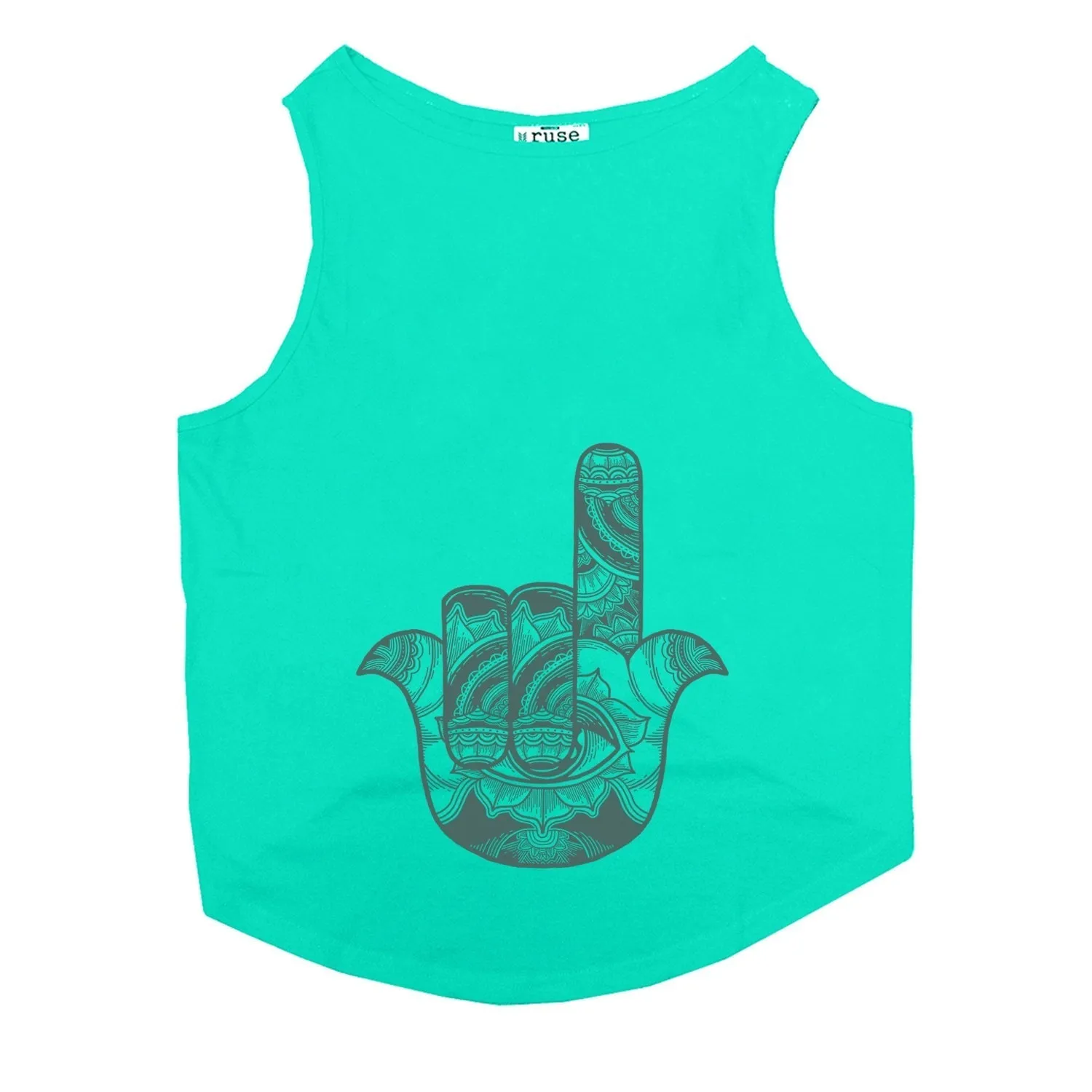 Metal Hamsa Dog Tee