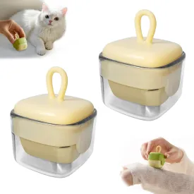 Mini Lint Remover Roller, Reusable Lint Gel Roller, Washable Pet Dog Cat Hair Remover for Clothing, Pet Hair, Dust, Lint, Travel and Home Use(2 Yellow)
