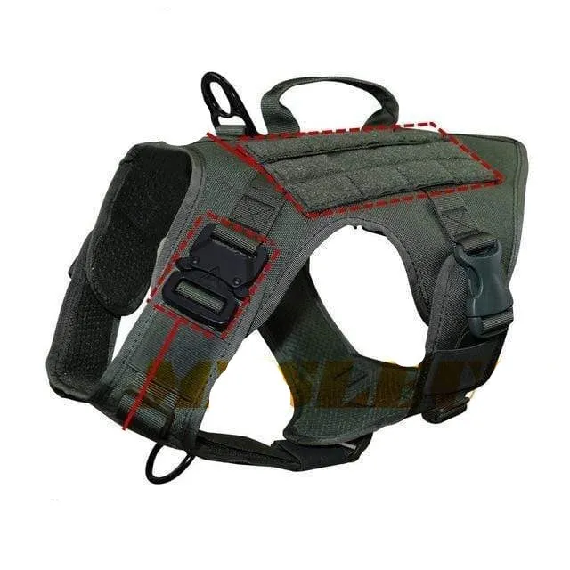 MXSLEUT Tactical Dog Vest Breathable military dog clothes K9 harness adjustable size | TheKedStore