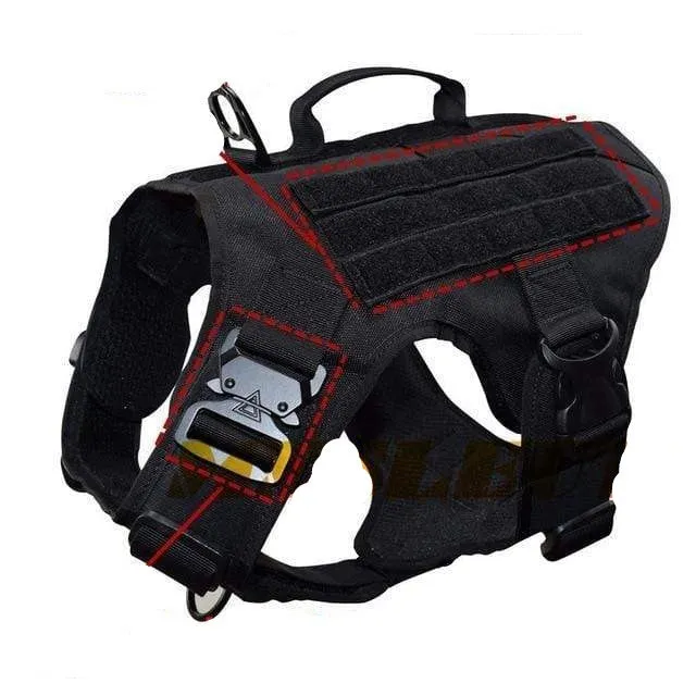 MXSLEUT Tactical Dog Vest Breathable military dog clothes K9 harness adjustable size | TheKedStore