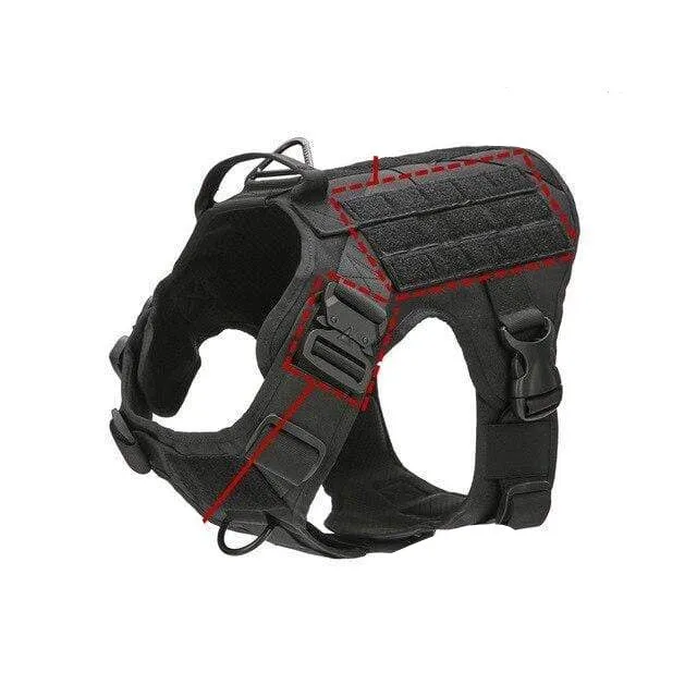 MXSLEUT Tactical Dog Vest Breathable military dog clothes K9 harness adjustable size | TheKedStore