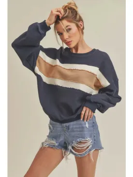 Navy ivory Winnie Sweatshirt