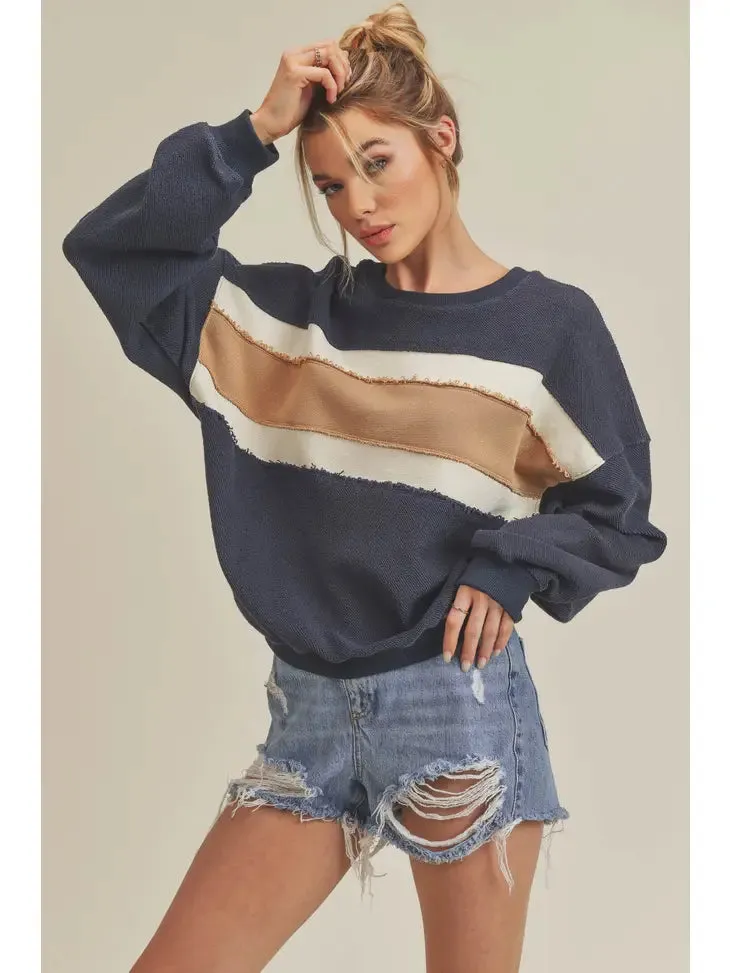 Navy ivory Winnie Sweatshirt