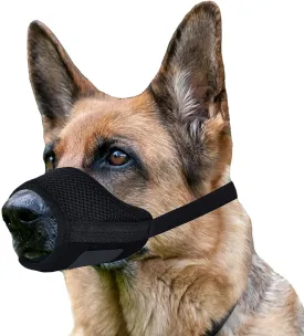 NEW Dog Muzzle for Medium Large Dogs, Adjustable Dog Muzzle to Prevent Biting Barking Chewing, Dog Muzzles with Breathable Mesh Allows Panting and Drinking, Sz L