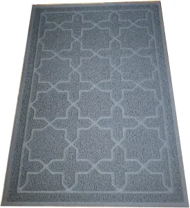 New Piepea Extra Large Cat Litter Mat, 35" x 23", BPA & Phthalate Free, with Litter Lock Mesh, Traps Messes, Easy Clean, Durable and Soft - Large Mat, Litter Box Mat, Cat Mat, Kitty Litter Mat (Grey)