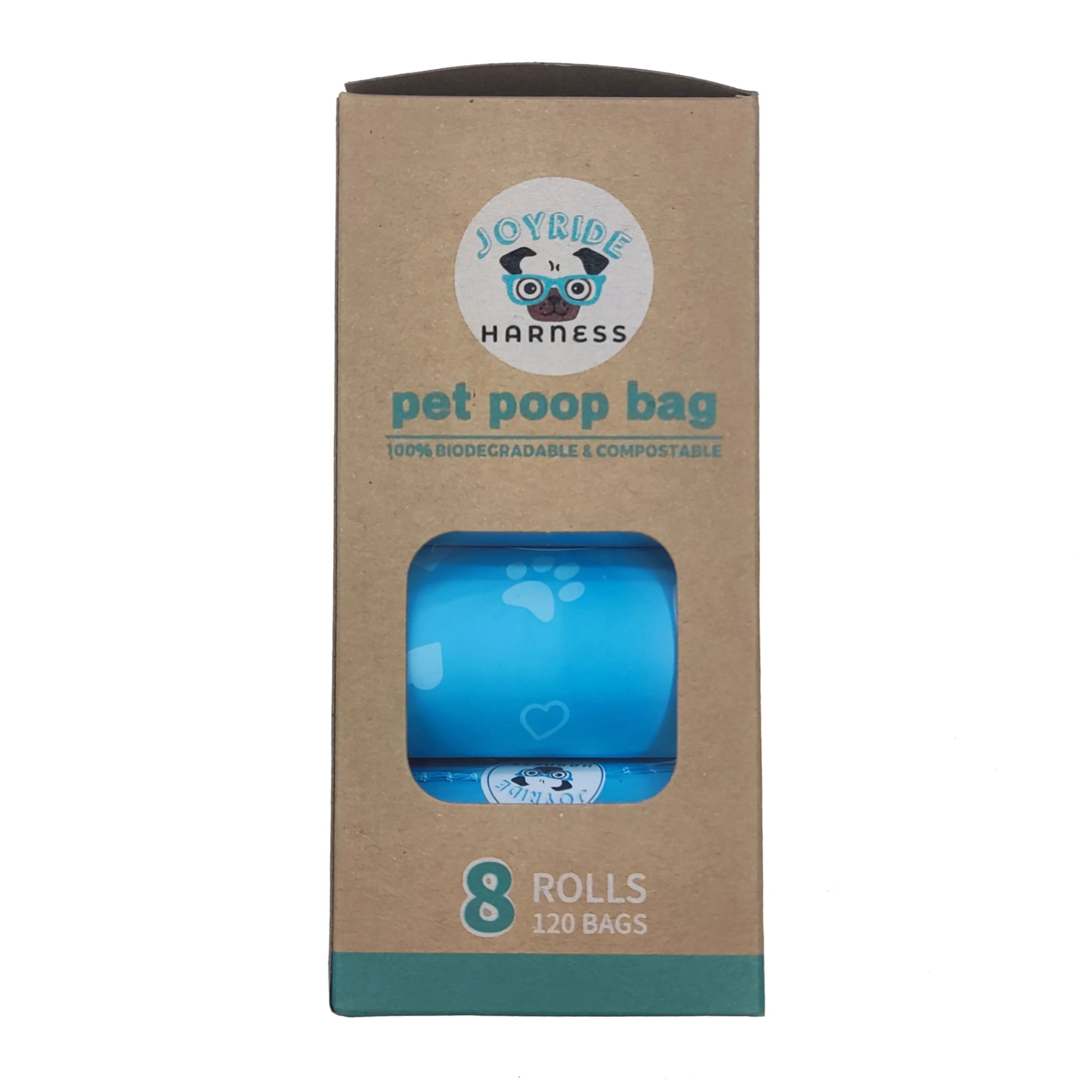 NEW Premium CORNSTARCH Biodegradable Poop Bags - 8 rolls (Leakproof)
