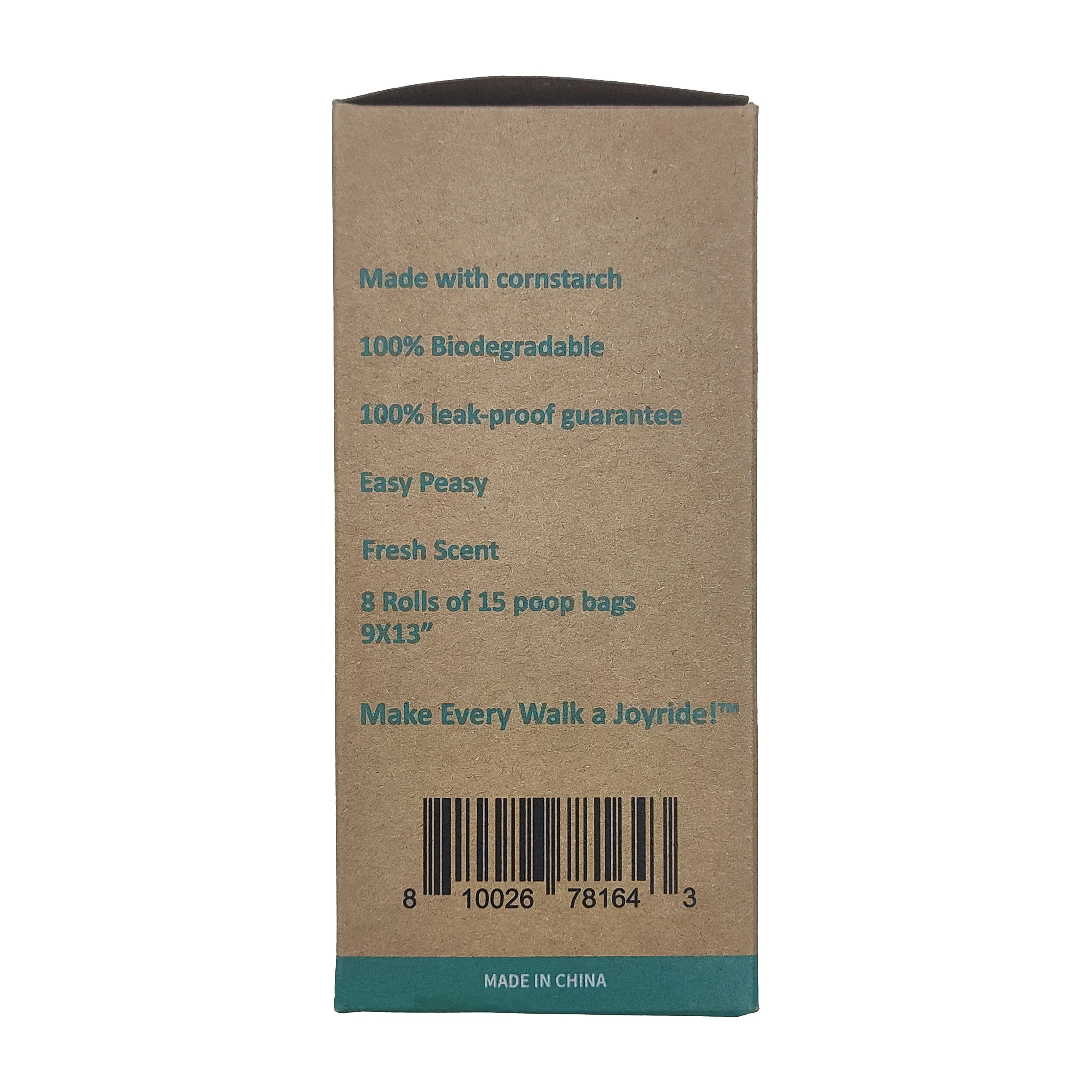 NEW Premium CORNSTARCH Biodegradable Poop Bags - 8 rolls (Leakproof)