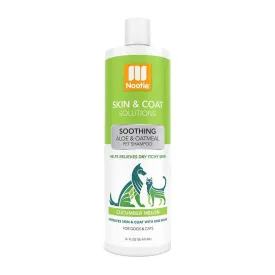 Nootie Skin & Coat Solutions Pet Shampoo Soothing Aloe & Oatmeal Cucumber Melon 16oz