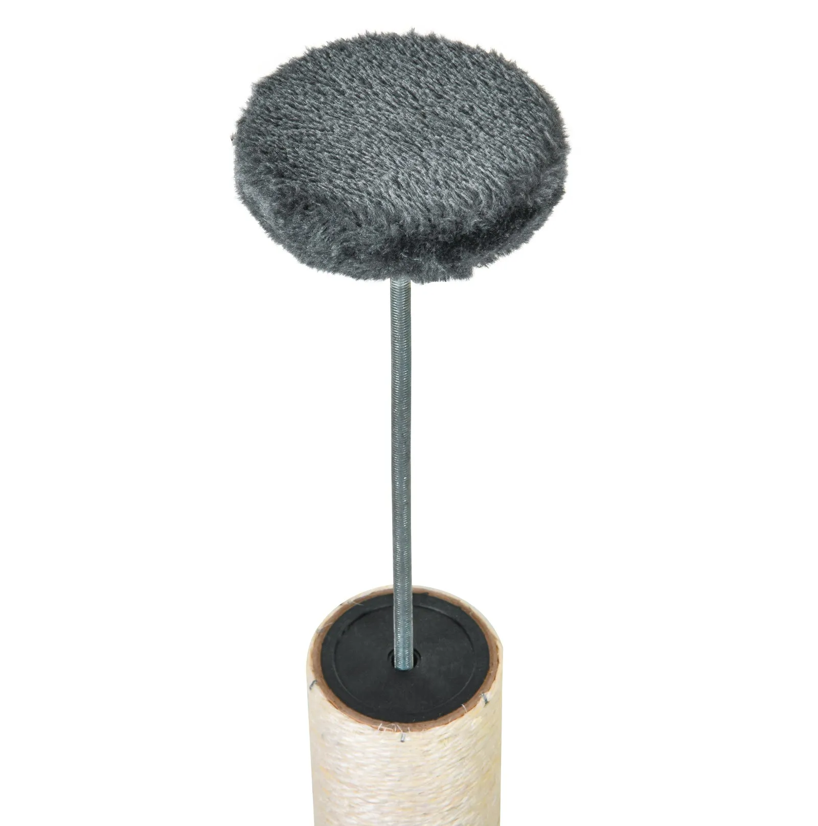 PawHut 5-Tier Grey Sisal Multi-Level Cat Tree Tower with Scratching Posts