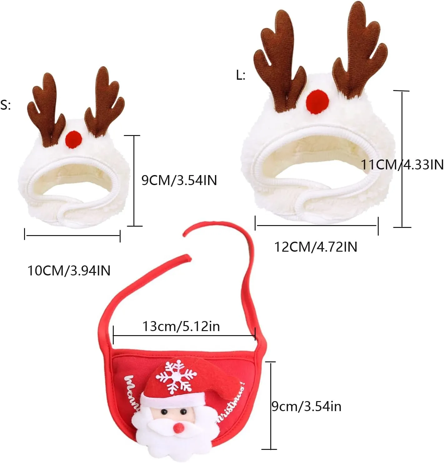 Pet Christmas Costume - Adjustable (2 PCS)