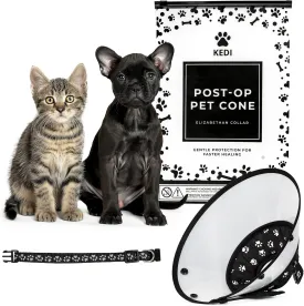 Pet Cone Black (Black, Medium)