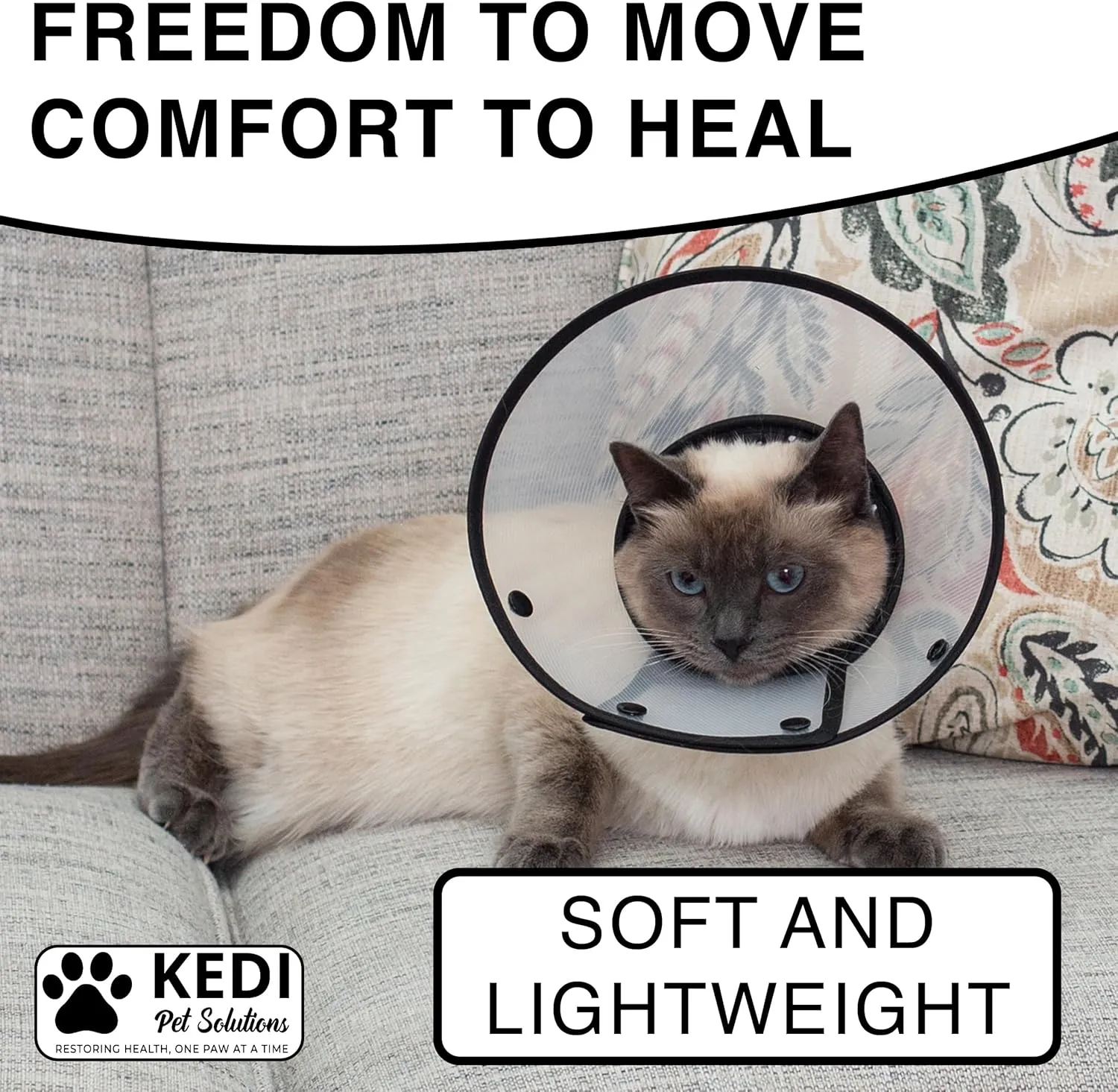 Pet Cone Black (Black, Medium)