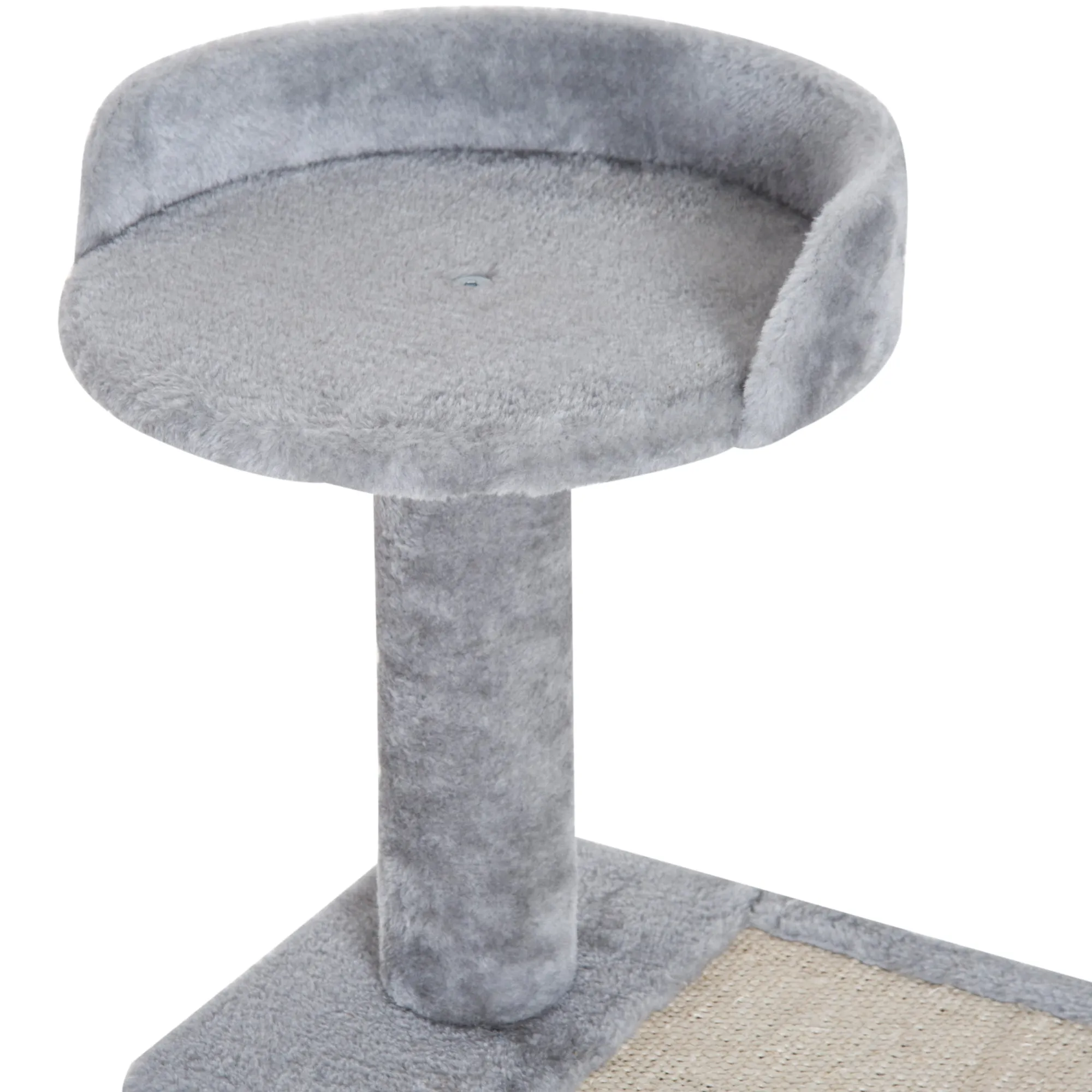 Plush Cat Tree Activity Center-Grey