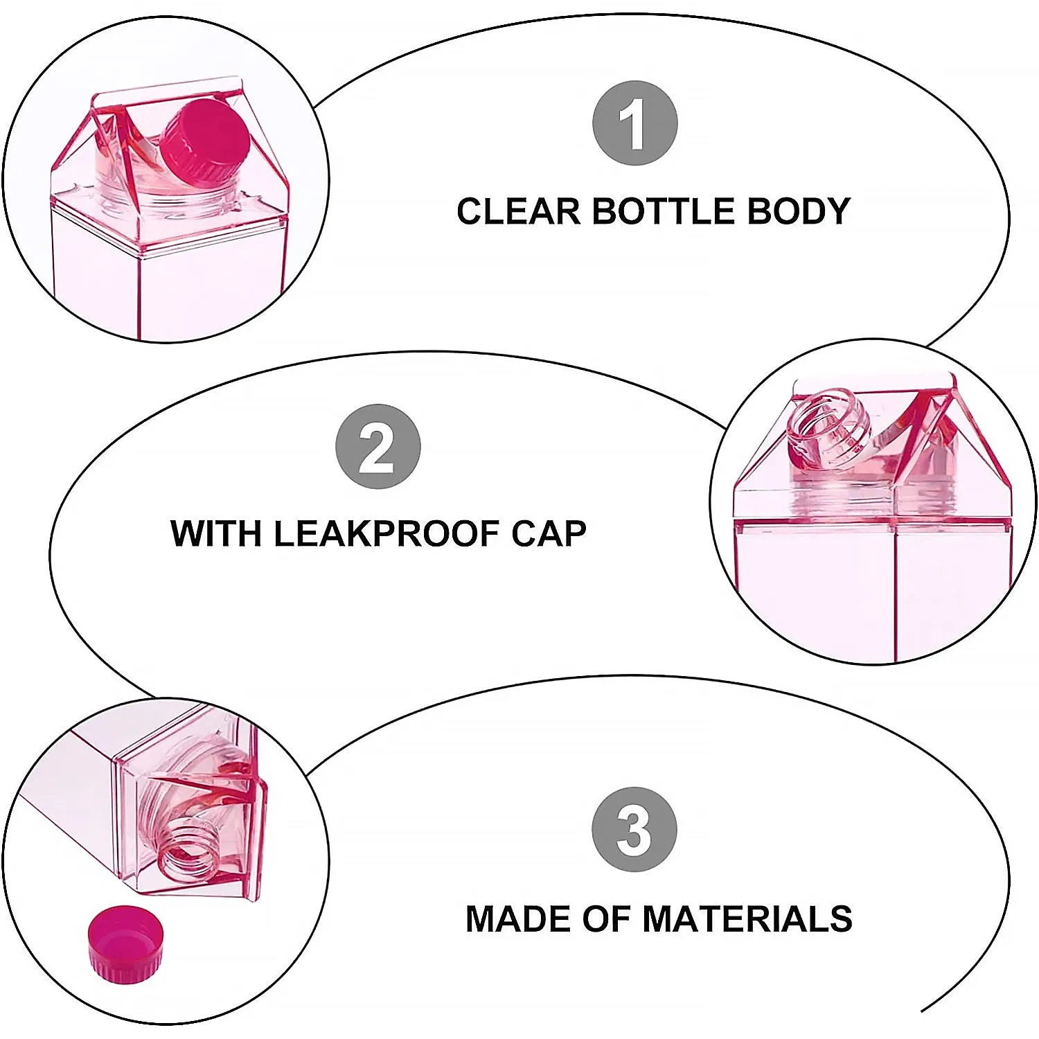 Portable 17oz Juice & Milk Box Bottle