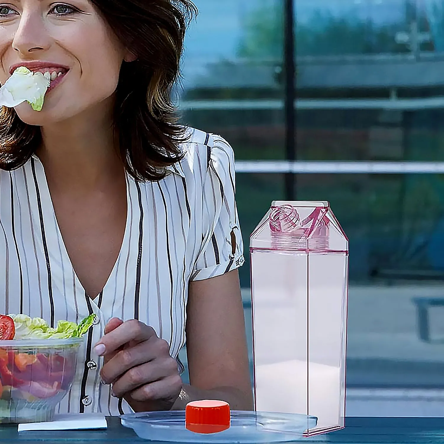 Portable 17oz Juice & Milk Box Bottle