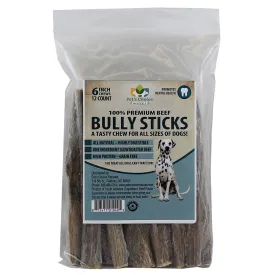 Premium All Natural Dog Pizzle Chews, 6"