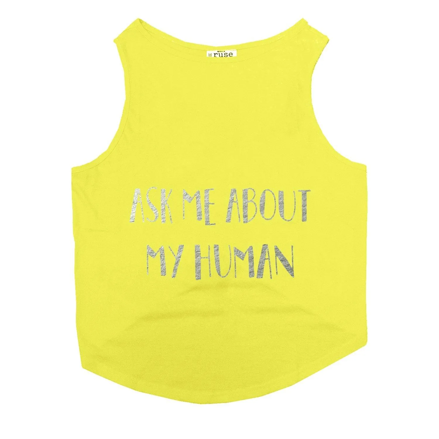 "Ask Me About My Human" Foil Edition Cat Tee