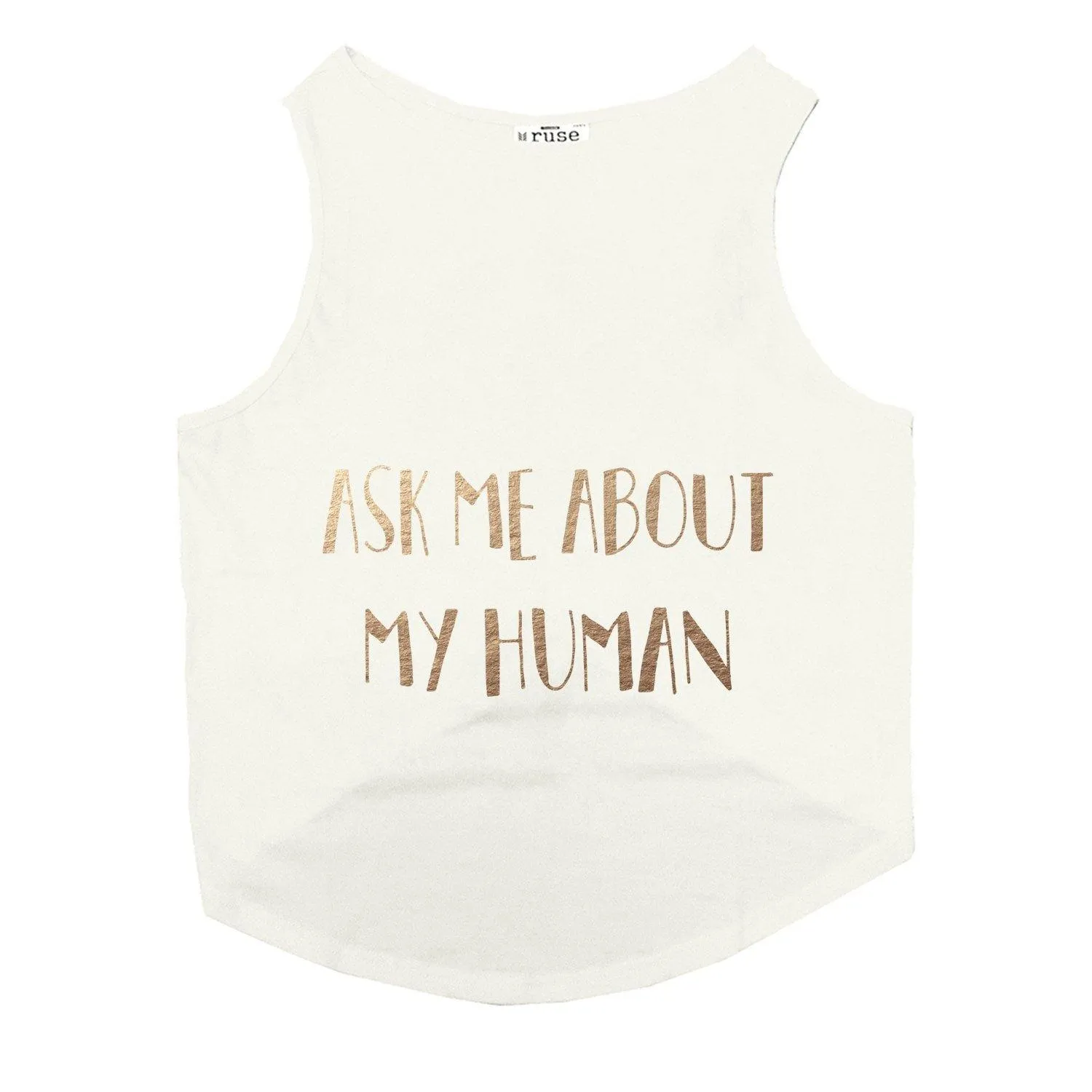 "Ask Me About My Human" Foil Edition Cat Tee