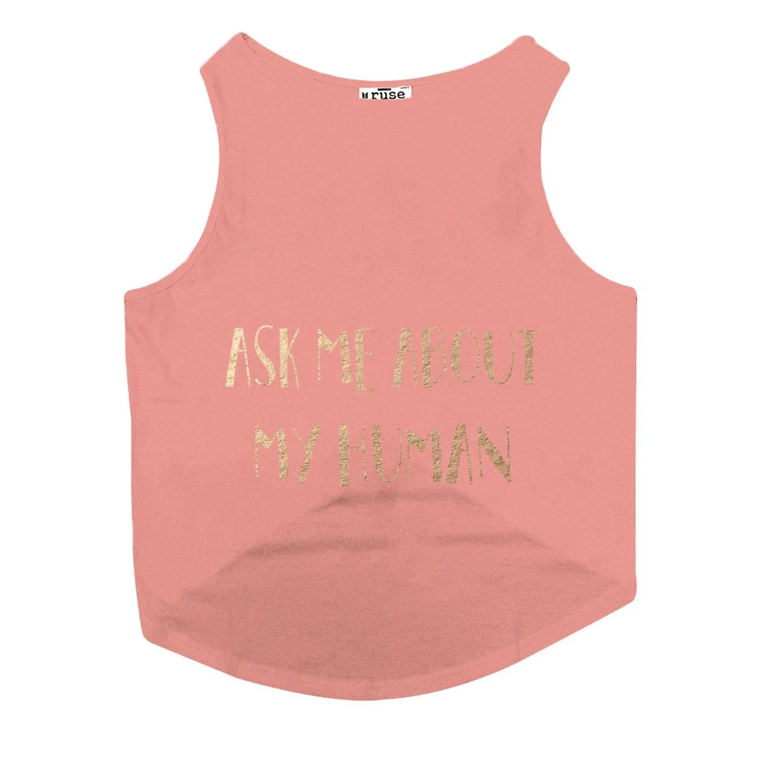 "Ask Me About My Human" Foil Edition Cat Tee