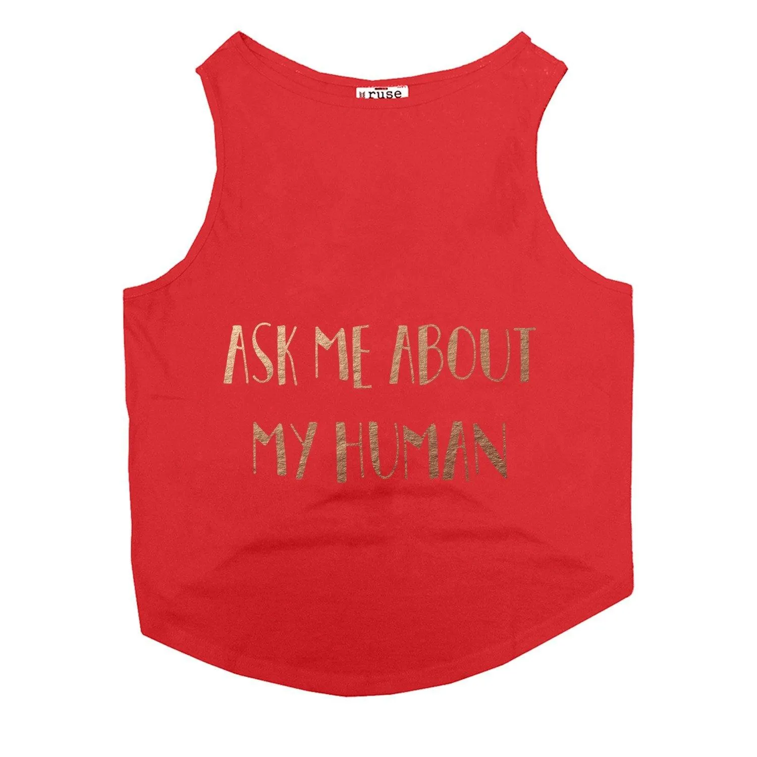 "Ask Me About My Human" Foil Edition Cat Tee