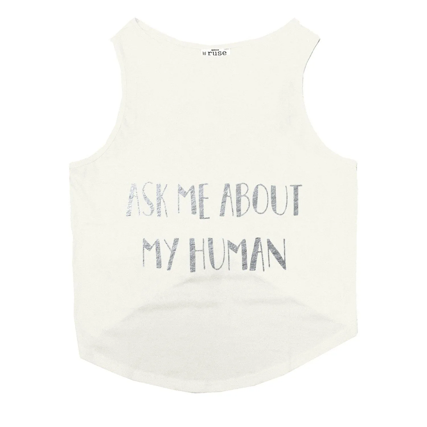 "Ask Me About My Human" Foil Edition Cat Tee