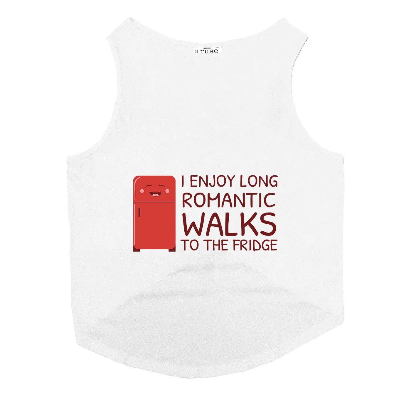 "Romantic Walks" Printed Tank Dog Tee